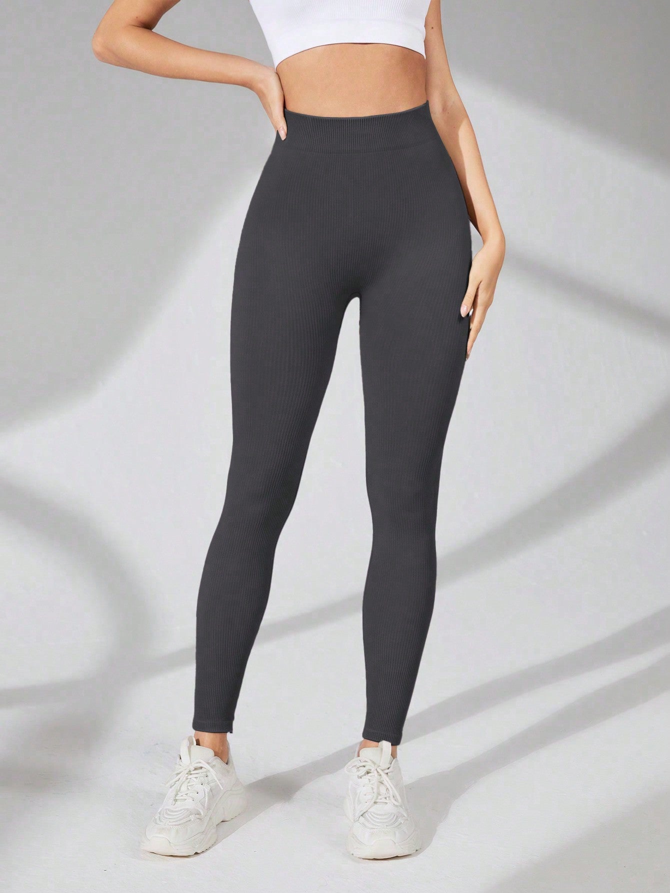 SHEIN Sport Lifespree H811 Seamless Khaki Sports Leggings