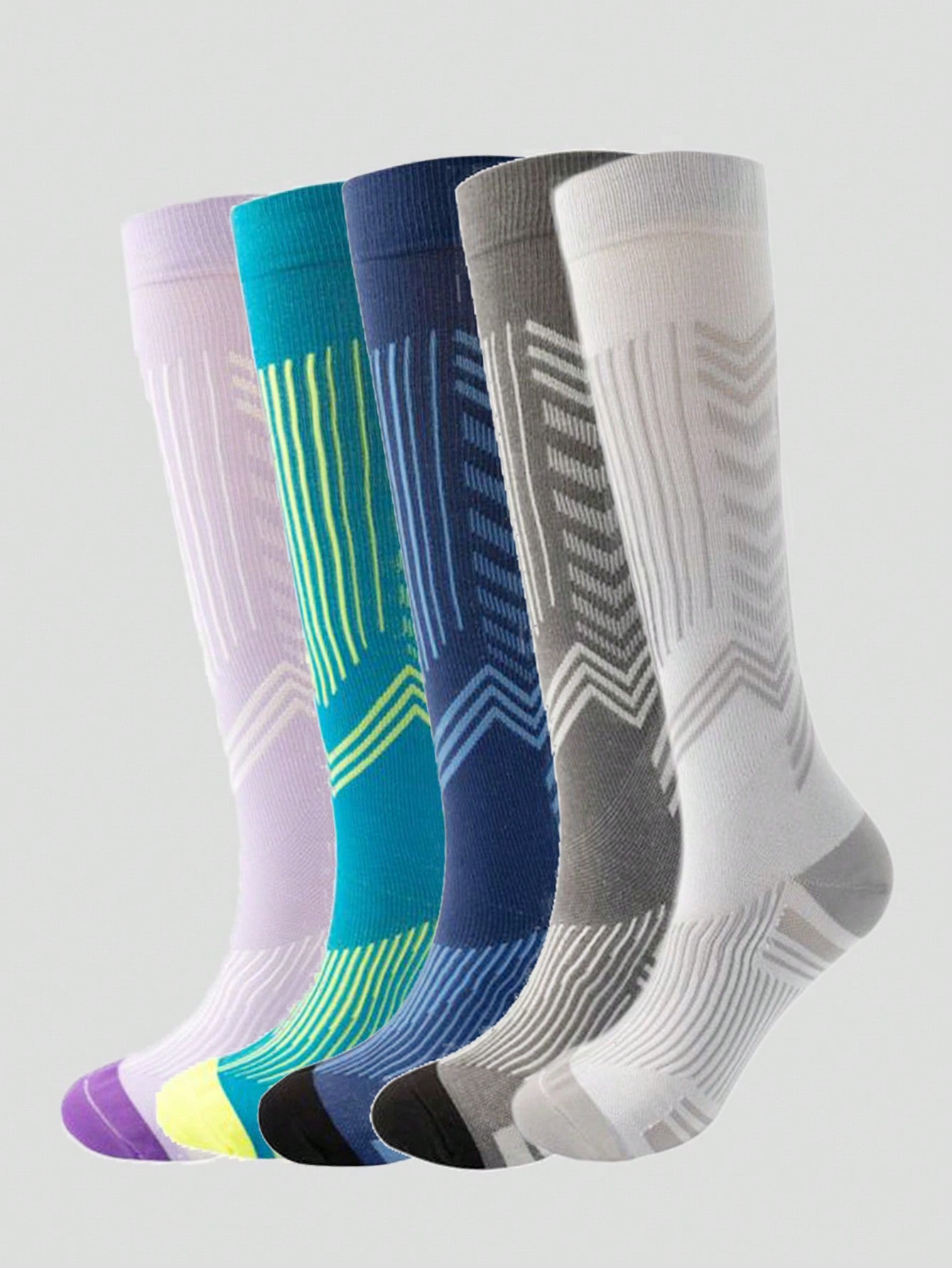 Unisex Professional Compression Socks Suitable For Running, Cycling, Hiking, And Long Standing