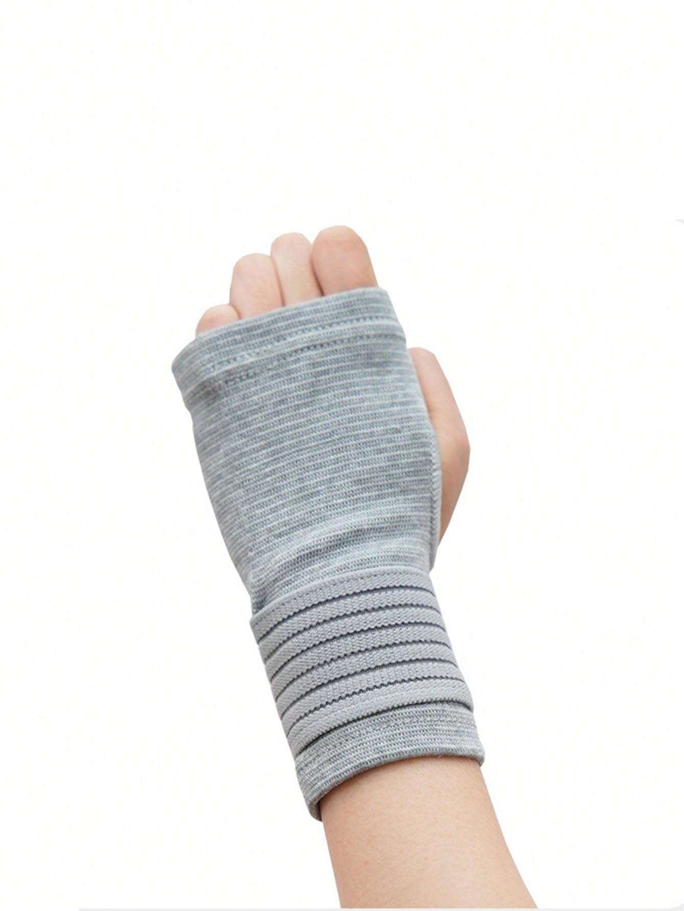 1pc Sports Wrapped Compression Wrist Guard Gloves, Outdoor Fitness Cycling Protective Gloves, Thick Palm Wrist Sleeve