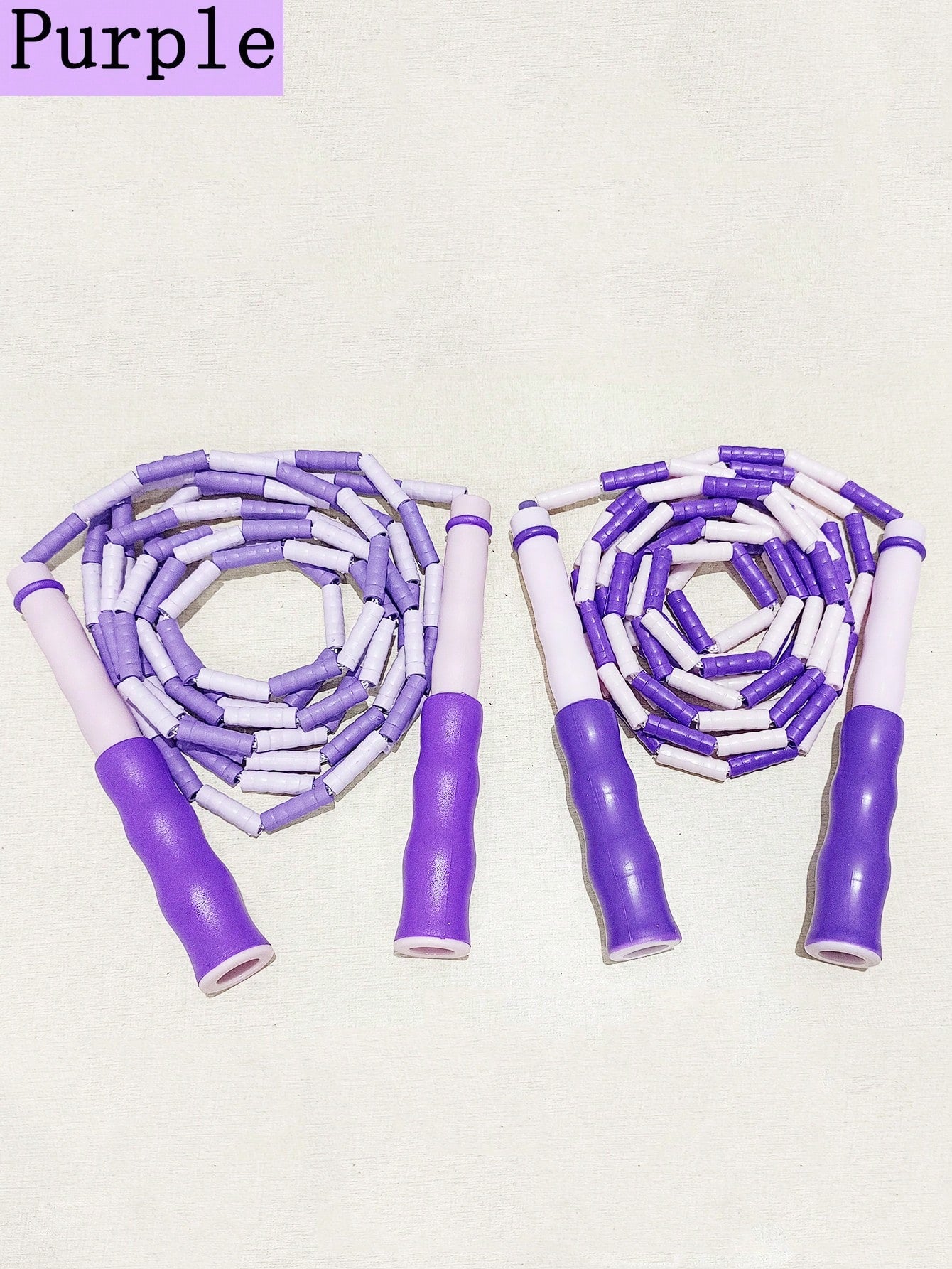 1 Pair Of Bamboo Jump Rope For Students And Beginners, Adjustable Colorful Jump Rope, Fitness Speed Training Jump Rope