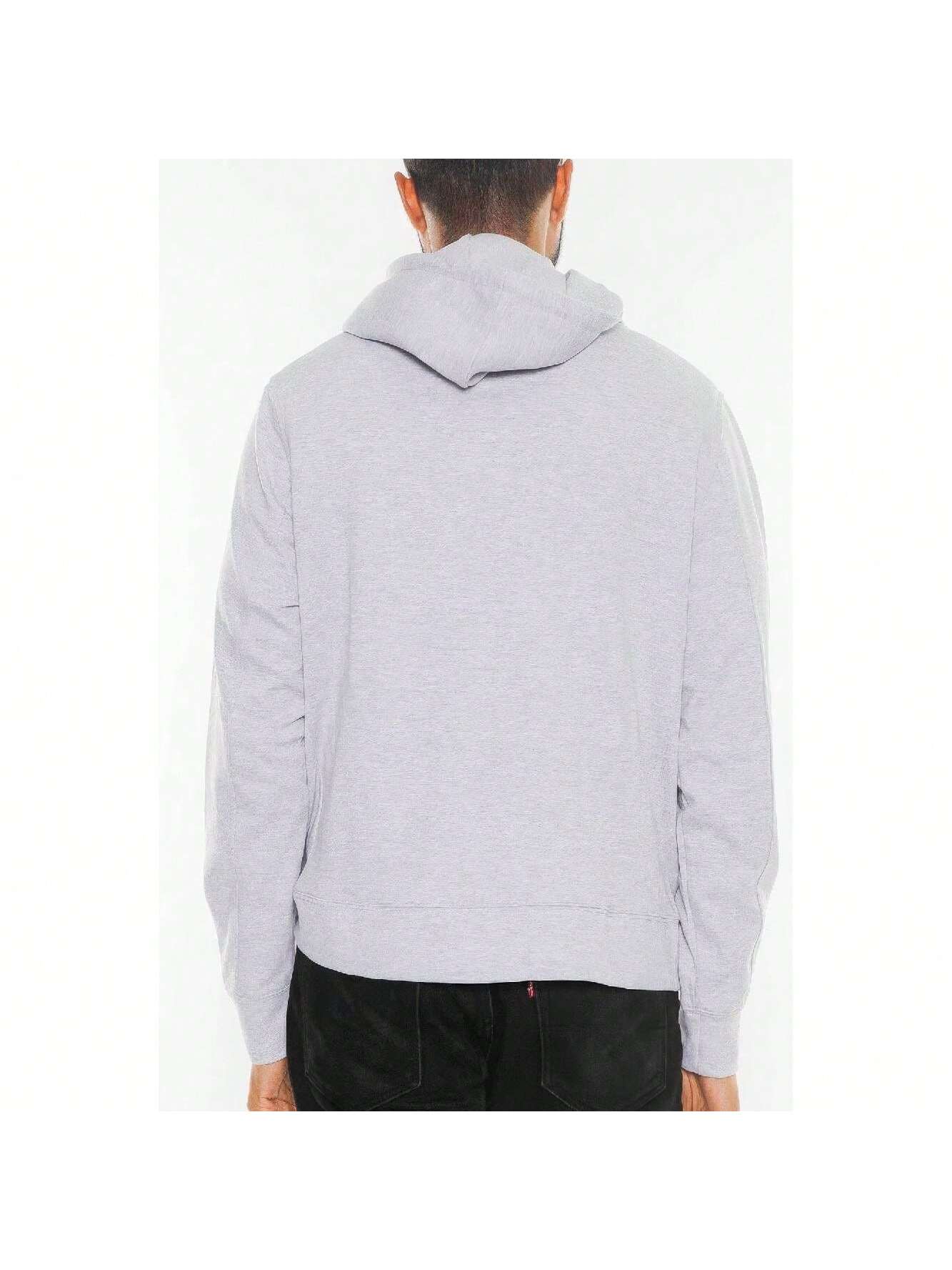 Solid Heathered Zip Up Jacket