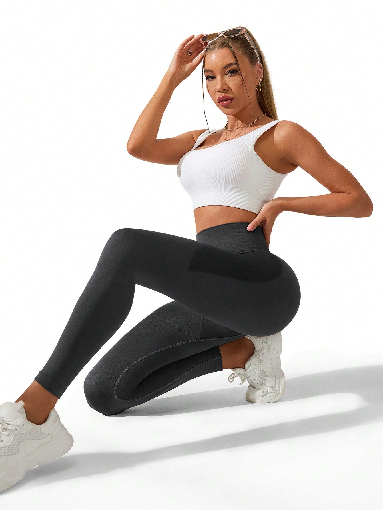 SHEIN Sport Seamluxe Seamless Highly Elastic Sports Leggings