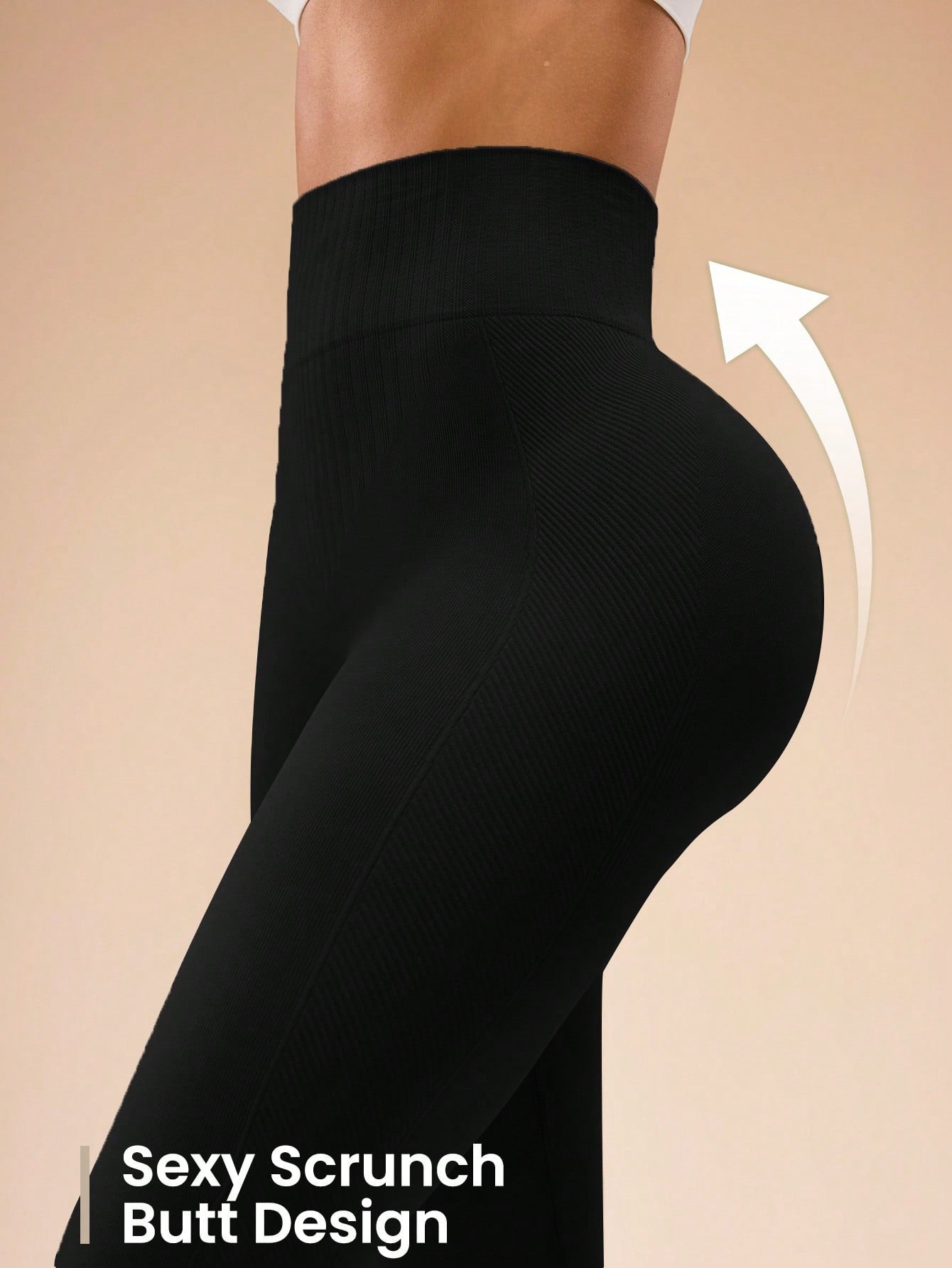 Solid High Waist Slim-Fit Leggings, Casual Everyday Wear