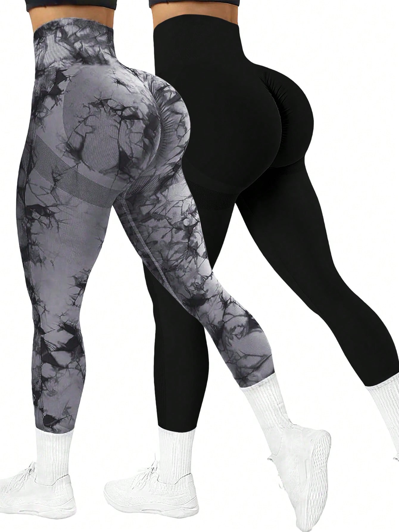 Sport Studio Seamless High Elasticity Daily Wear Fitness Grey Leggings