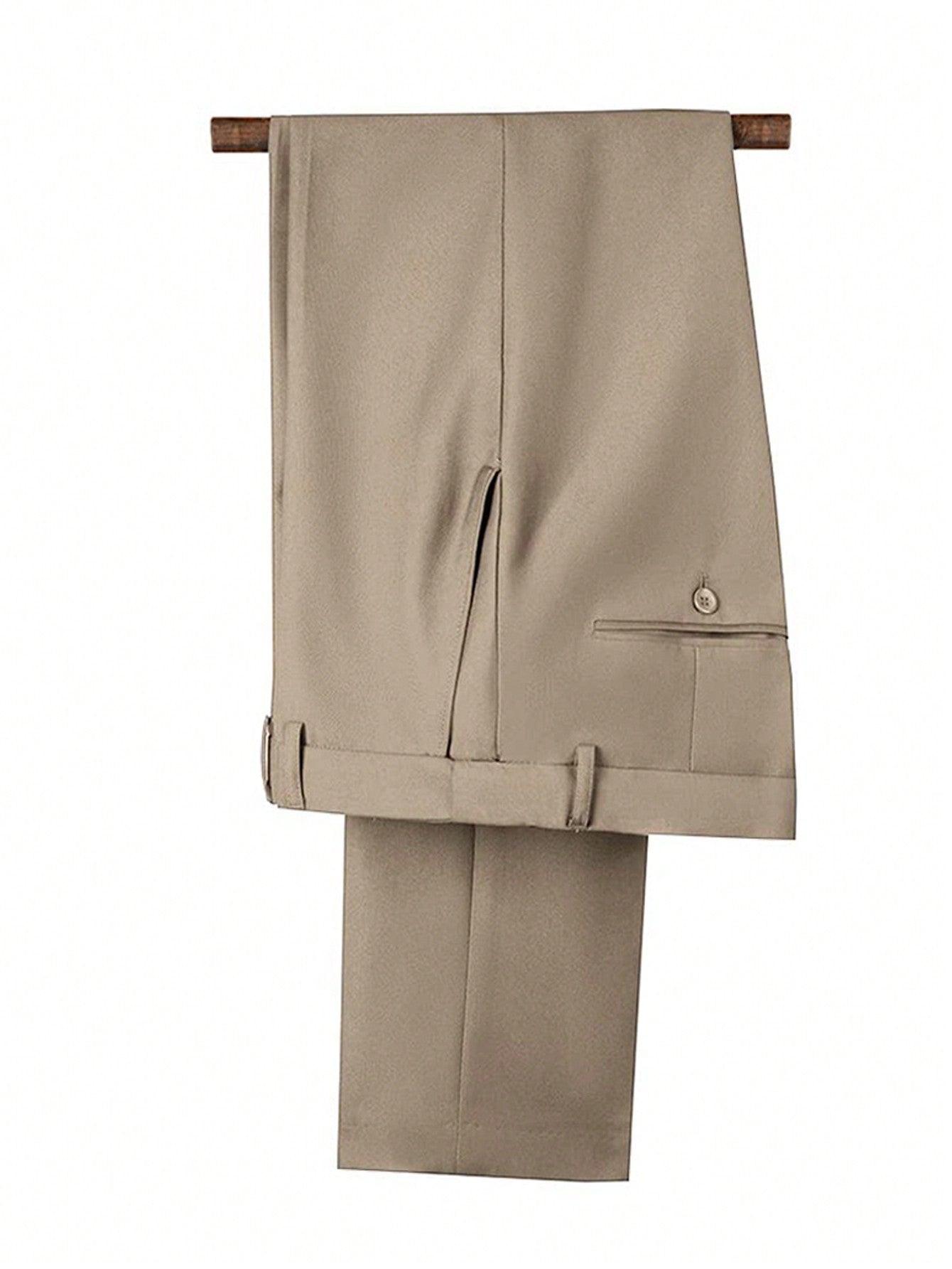 Men's Champagne Two-Piece Suit Jacket Trousers