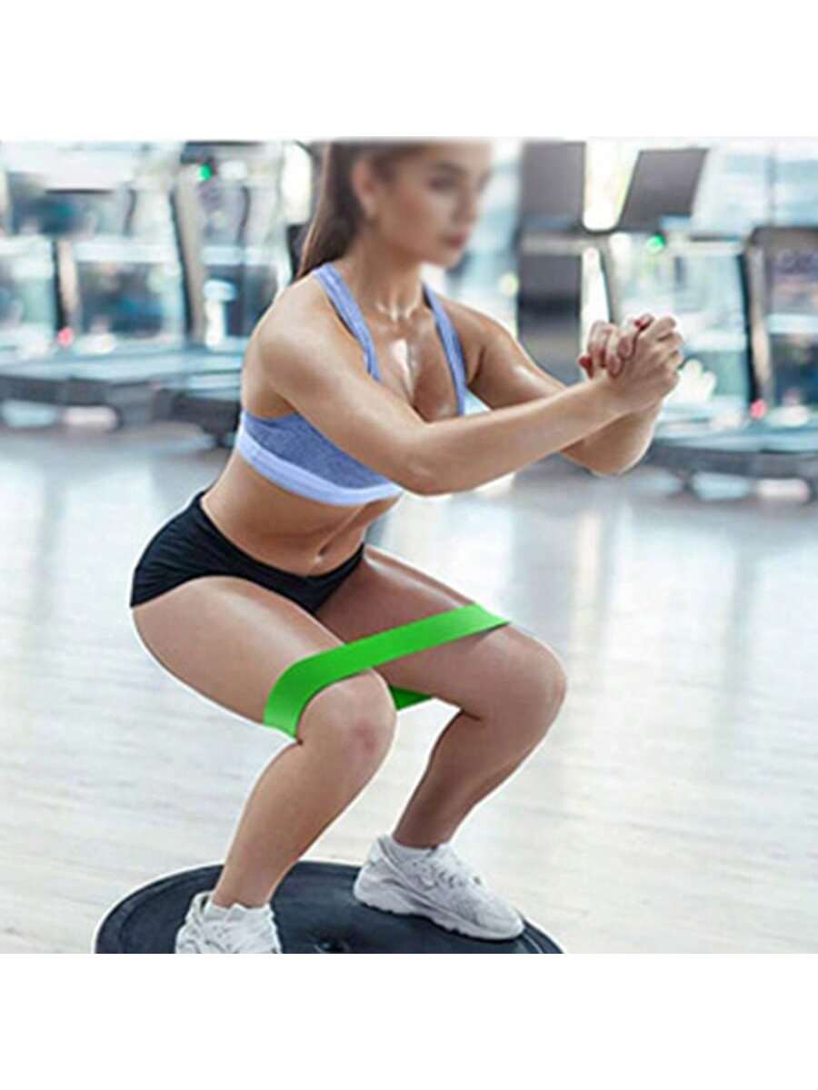 1pc Yoga Resistance Band Fitness Elastic Band Yoga Exercise Stretching Band For Squat Glute Training Hip Booty Band