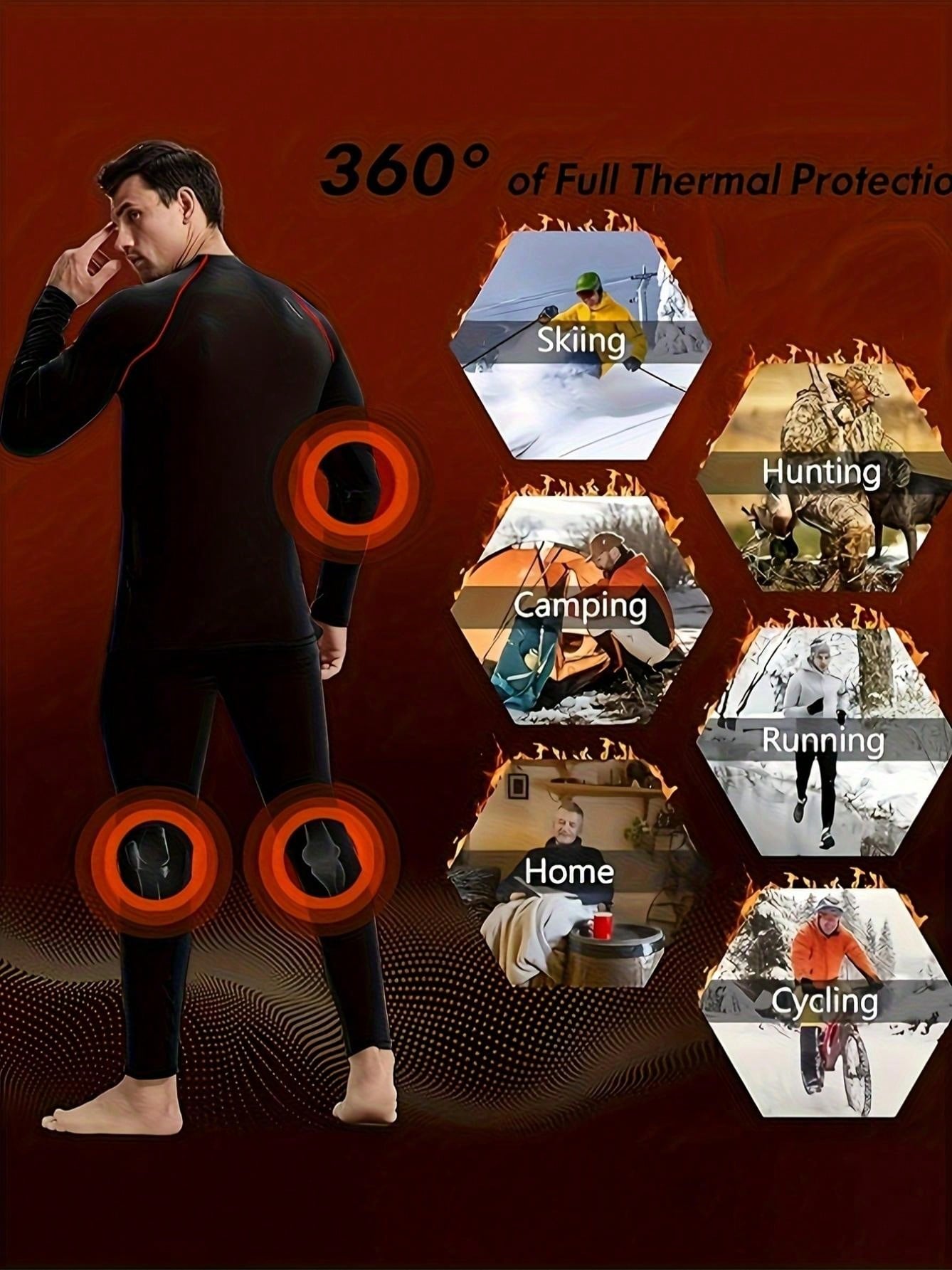 Men Thermal Fleece Lined Leggings - Insulated Winter Warmth For Sports, Yoga