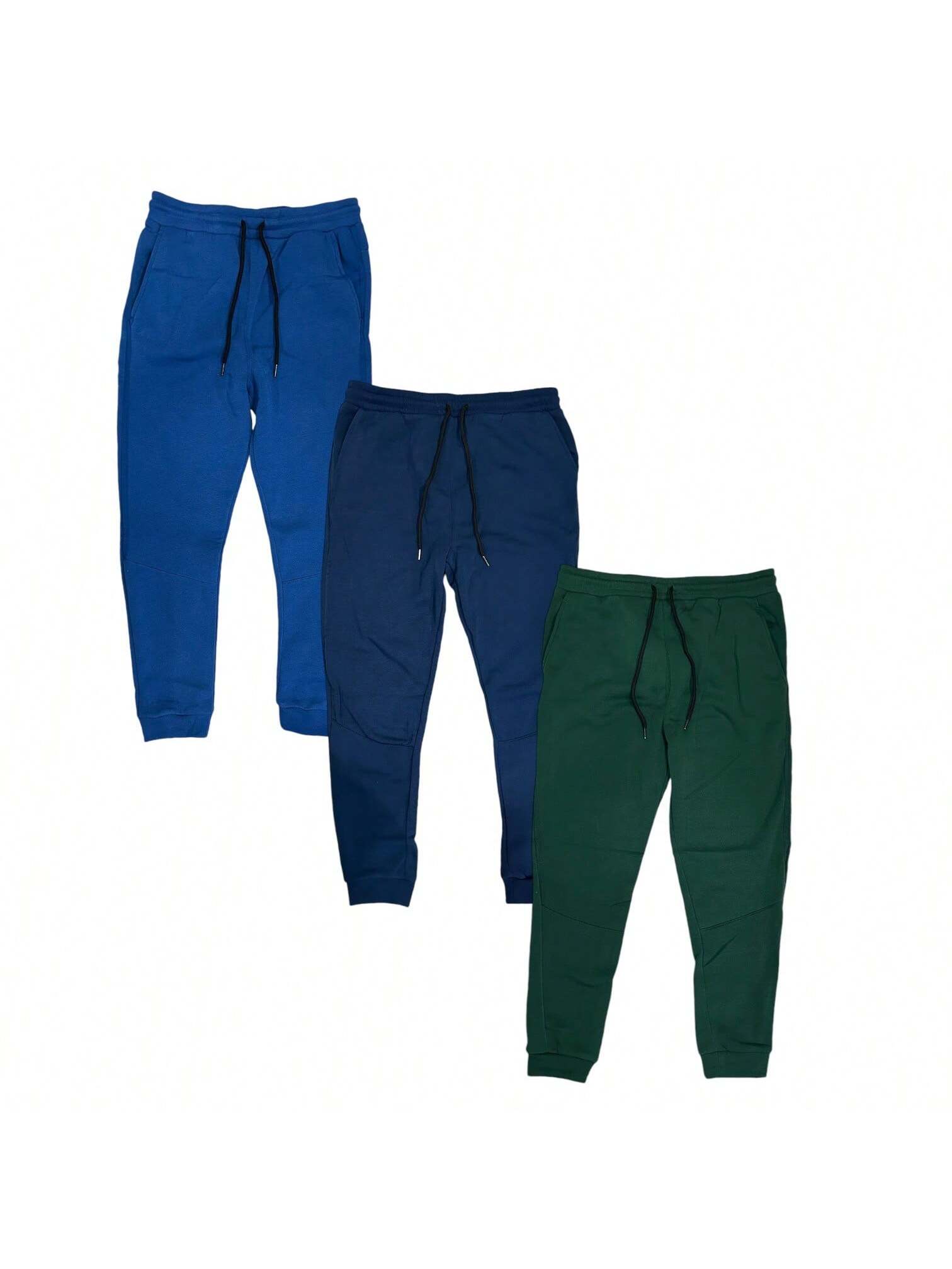 Mens 3 Pack Fleece Super Soft Joggers