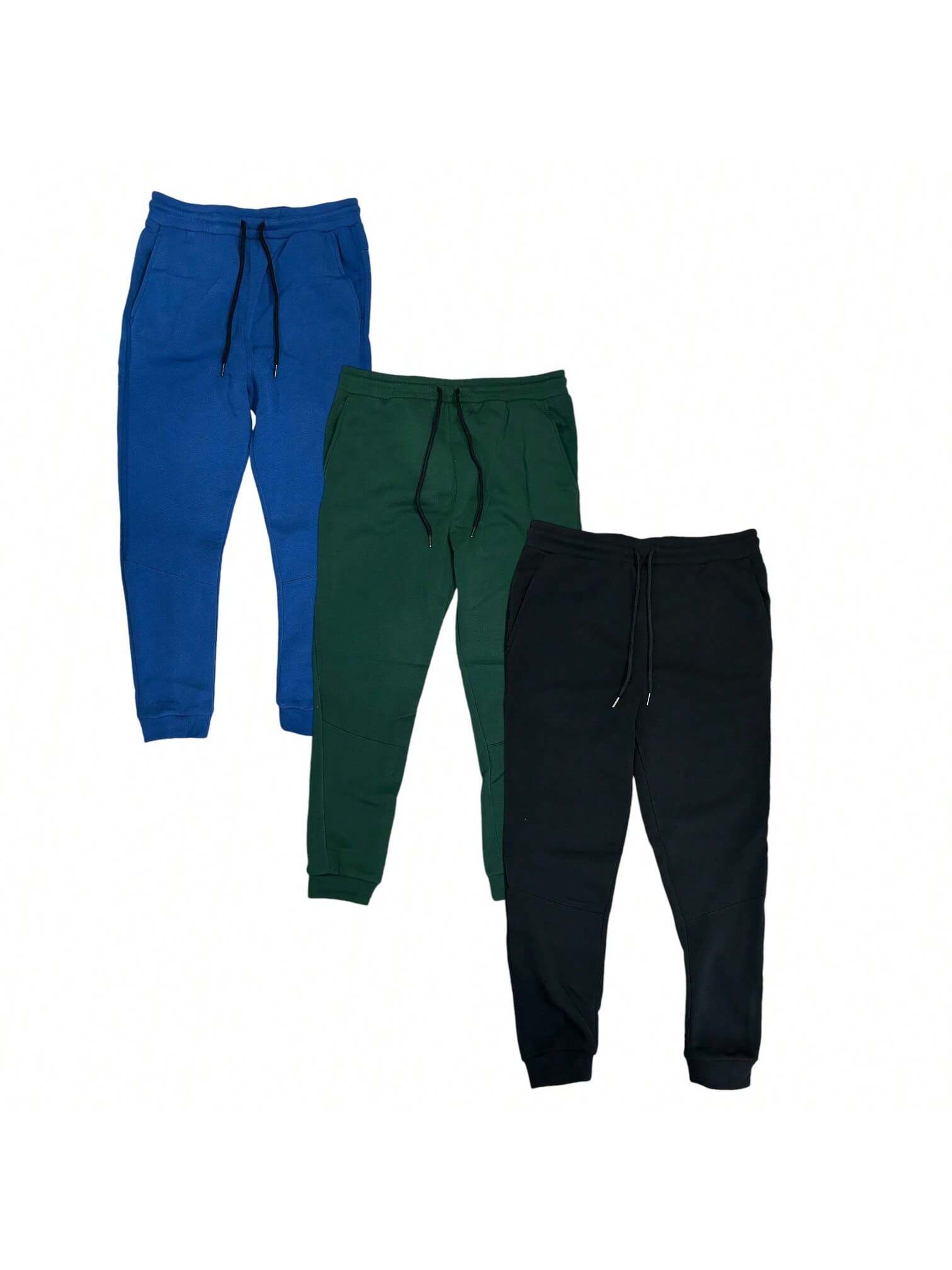 Mens 3 Pack Fleece Super Soft Joggers