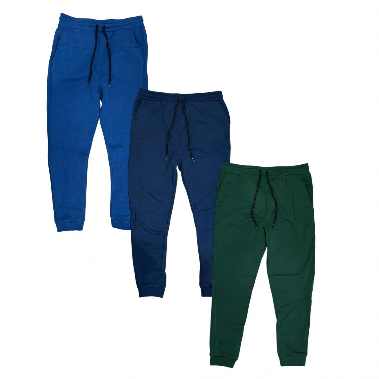 Mens 3 Pack Fleece Super Soft Joggers