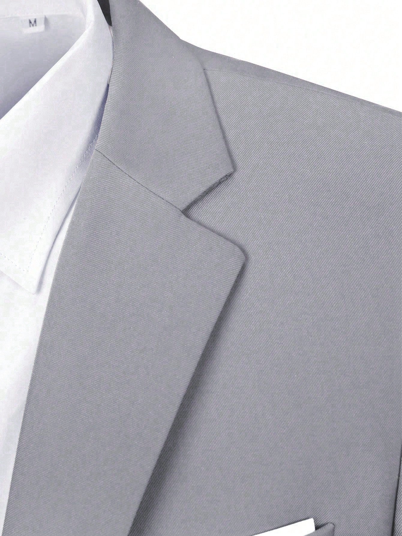 Men's Light Gray Suit Two -Piece Suit Pants