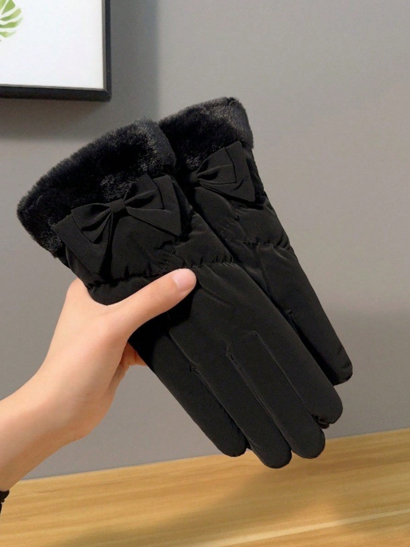 1 Pair Women Warm Thermal Lined Touchscreen Gloves, Sports Gloves For Outdoor Cycling, Skiing In Autumn/Winter Valentine's Day