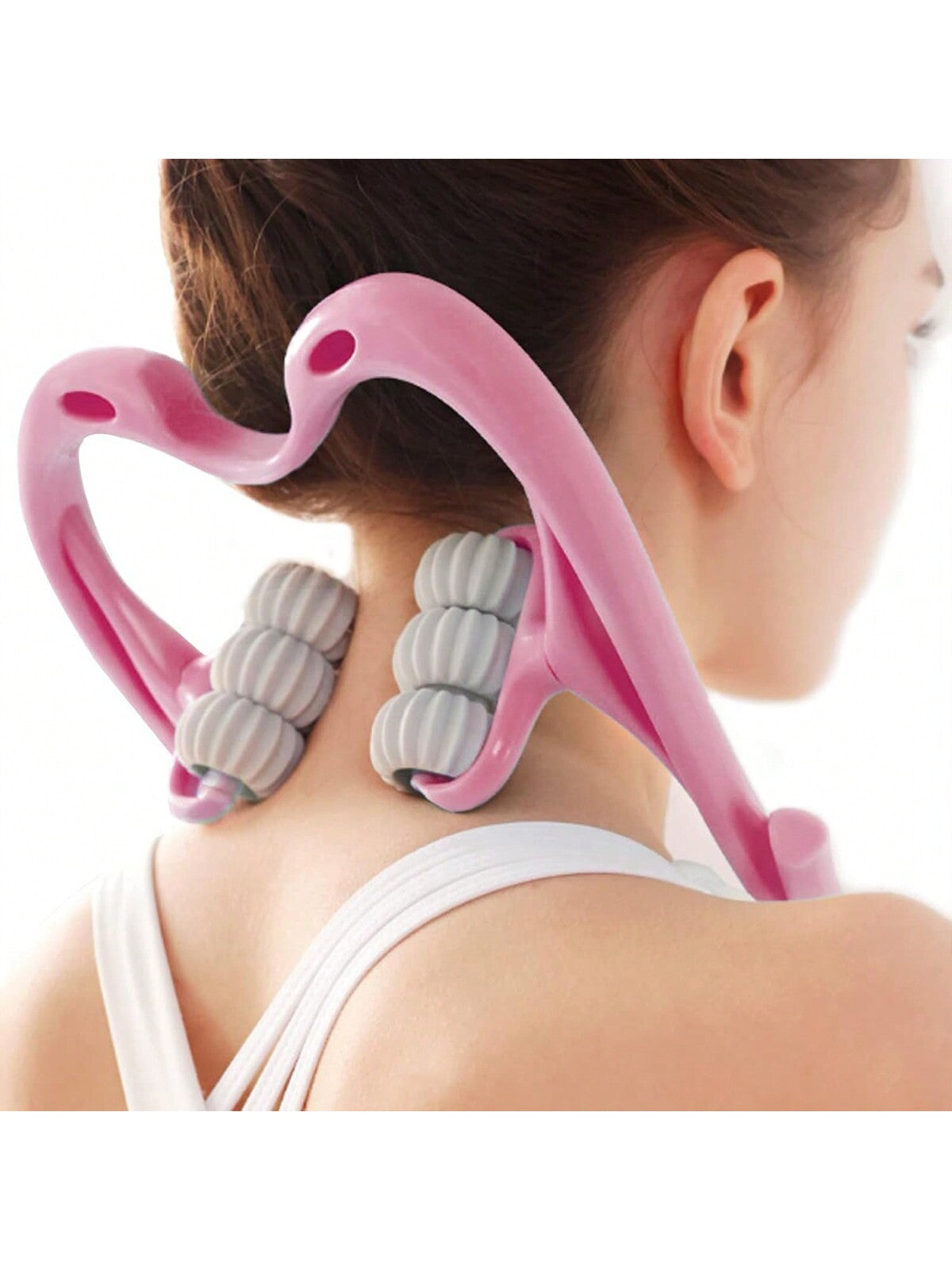 Neck Massager Roller,Handheld Massager With 6 Balls Massage Point, Neck Pain Relief Massager For Deep Tissue In Neck, Back, Shoulder, Waist, And Legs