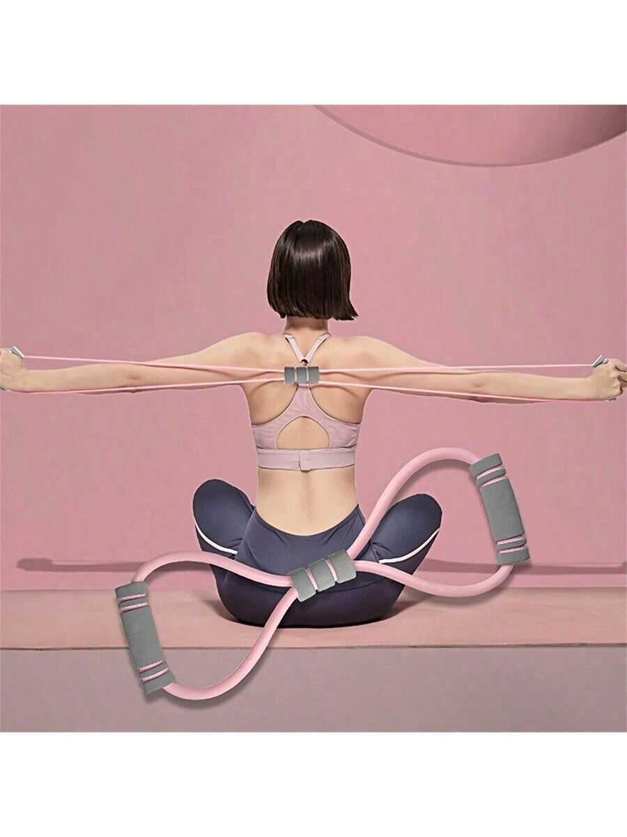 The 8-Shaped Yoga Resistance Band Is Suitable For Full Body Exercise And Shaping, Fitness Exercises, Auxiliary Training Equipment, And Fitness Equipment Accessories