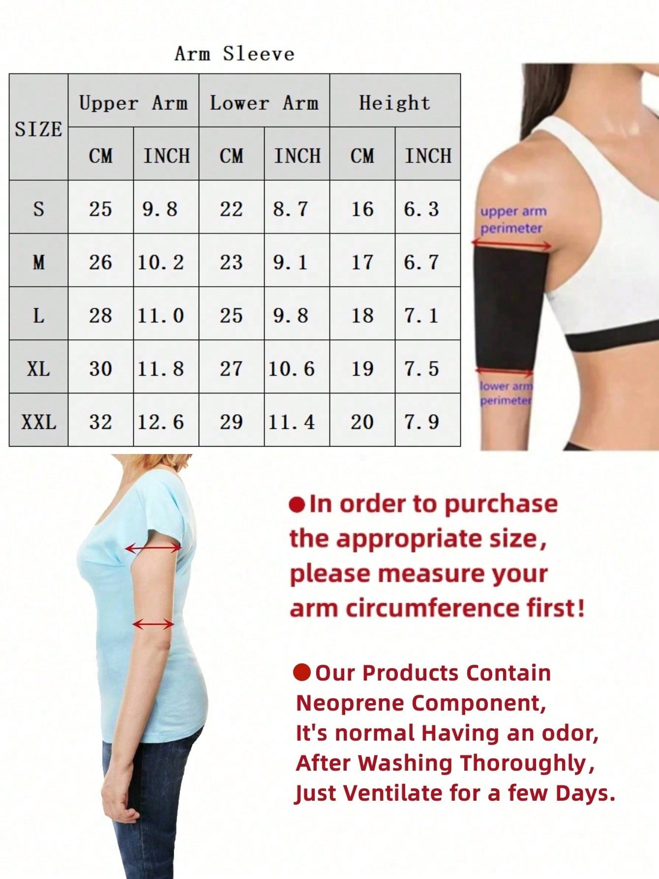 MELERIO 2pcs Neoprene Sauna Sweat Arm Bands Compression Sports Arm Sleeves Workout Elbow Brace Protector Gear For Men And Women Boxing Arm Trimmers Provides Support 2024 New Summer