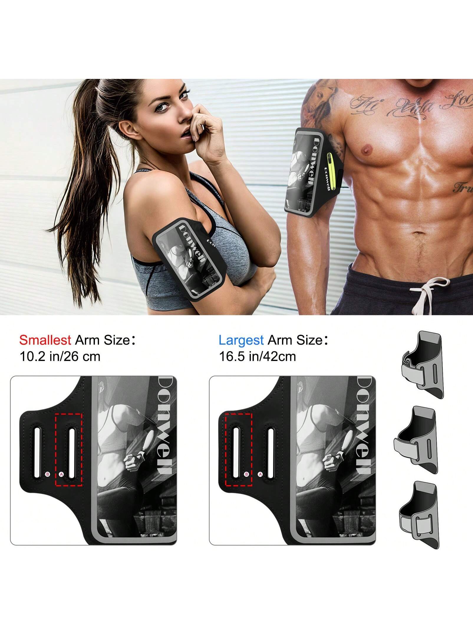 7.0inch Sports Arm Band Running Jogging Gym Arm Band Pouch Bag Cell Phone Holder Case For All IPhone, IPad,Android Phone,And Most Smartphone Gifts For Family,Friends,Kids,Birthday,Christmas, Winter, Girlfriend,Boyfriend