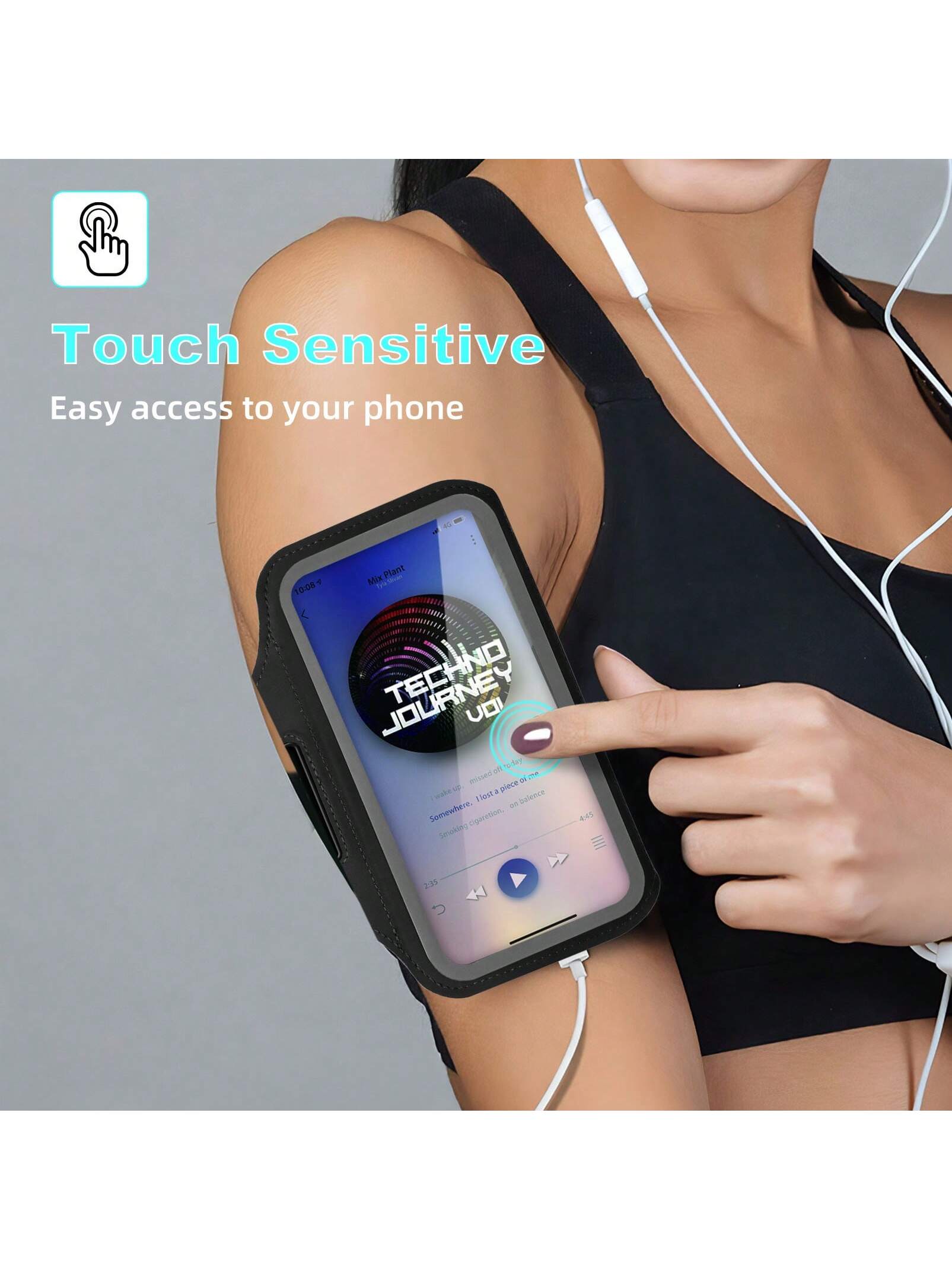 7.0inch Sports Arm Band Running Jogging Gym Arm Band Pouch Bag Cell Phone Holder Case For All IPhone, IPad,Android Phone,And Most Smartphone Gifts For Family,Friends,Kids,Birthday,Christmas, Winter, Girlfriend,Boyfriend