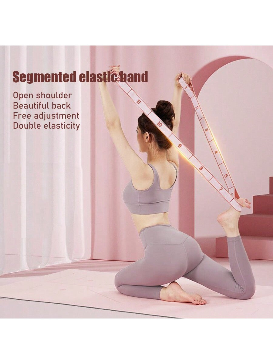 Yoga Fitness Stretching Band Segmented Digital Stretch Band Dance Training Resistance Band Shoulder Opening Stretching Band