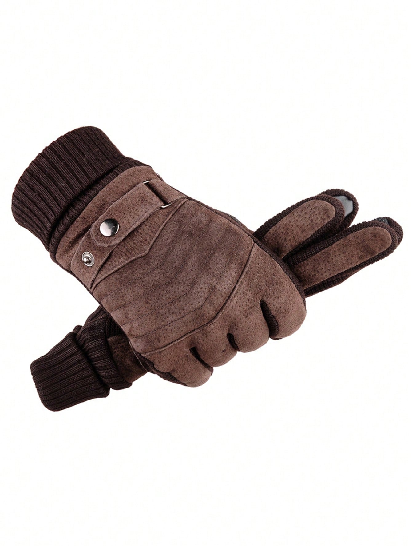 1 Pair Warm Touch Screen Gloves, Thermal Lined Windproof Gloves For Autumn/Winter, Suitable For Cycling, Driving