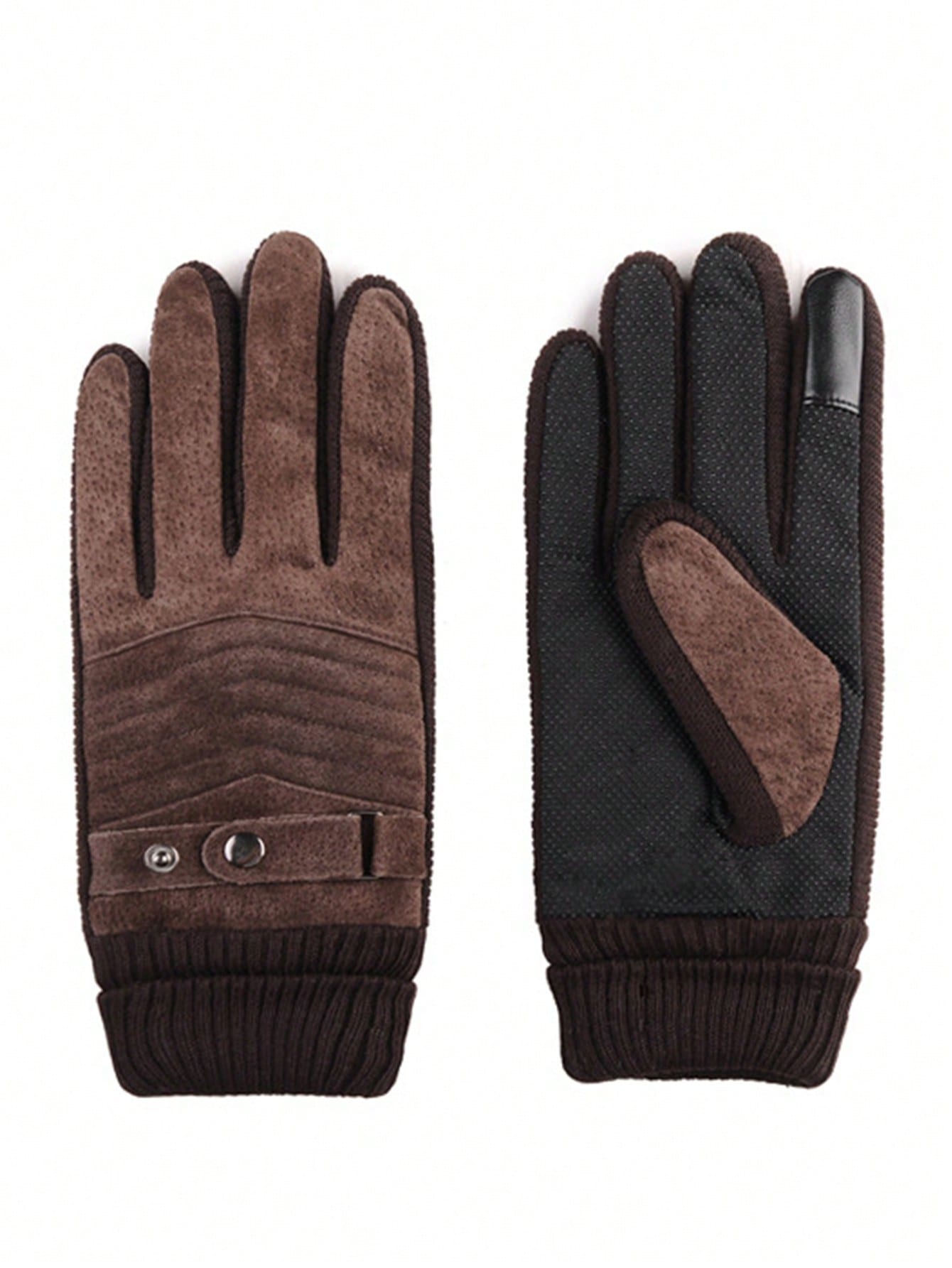 1 Pair Warm Touch Screen Gloves, Thermal Lined Windproof Gloves For Autumn/Winter, Suitable For Cycling, Driving