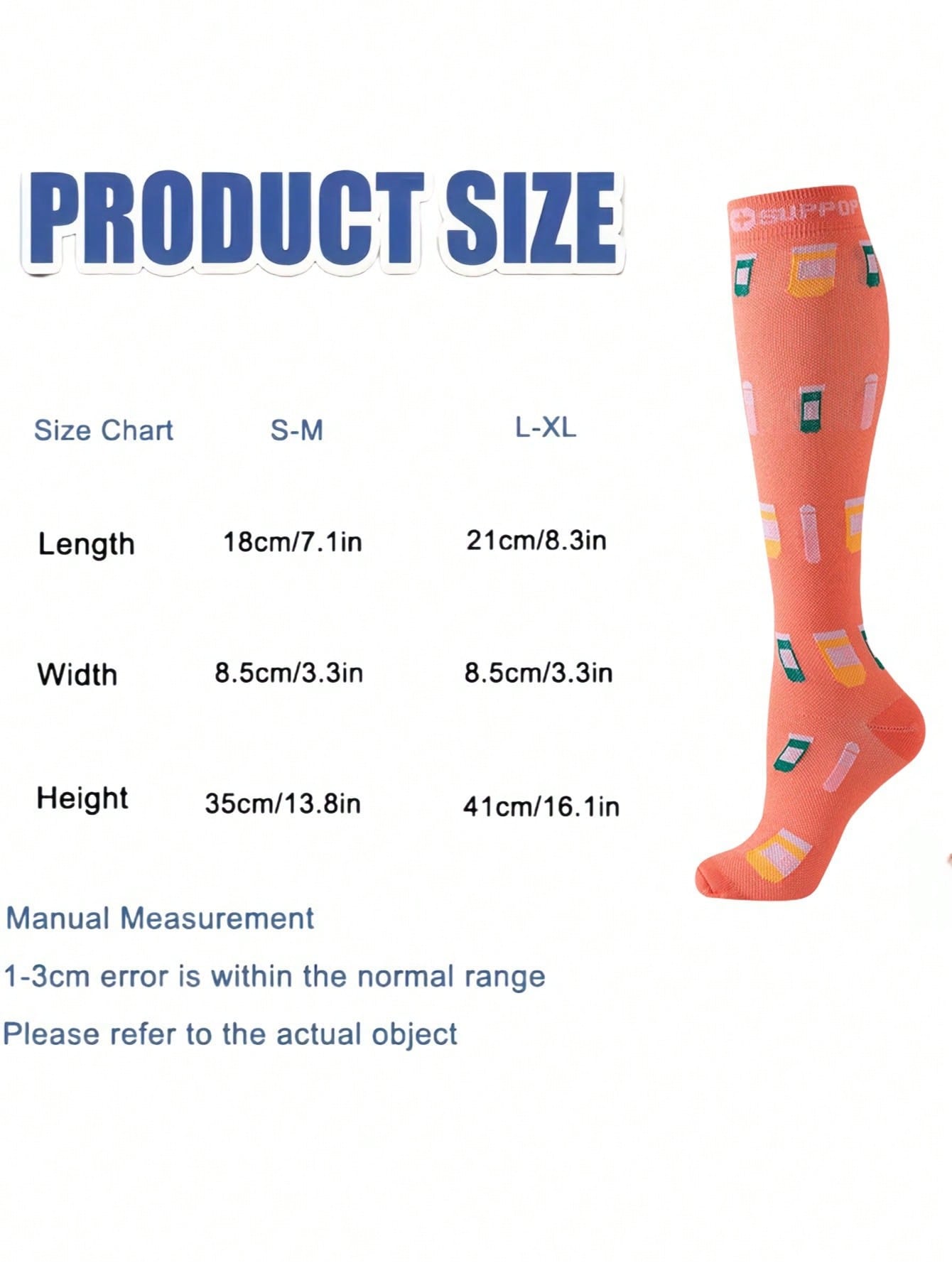 3pairs Compression Socks For Men