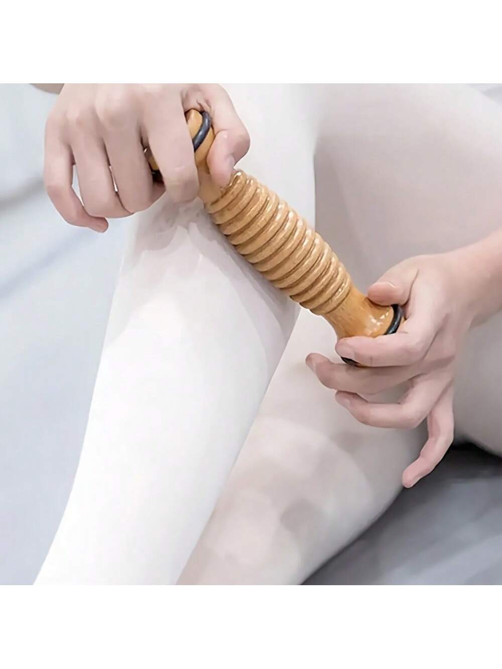 Muscle Bending Relaxation Roller Fascia Massage Stick Yoga Stick Leg Massager Roller Fitness Exercise Solid Wood