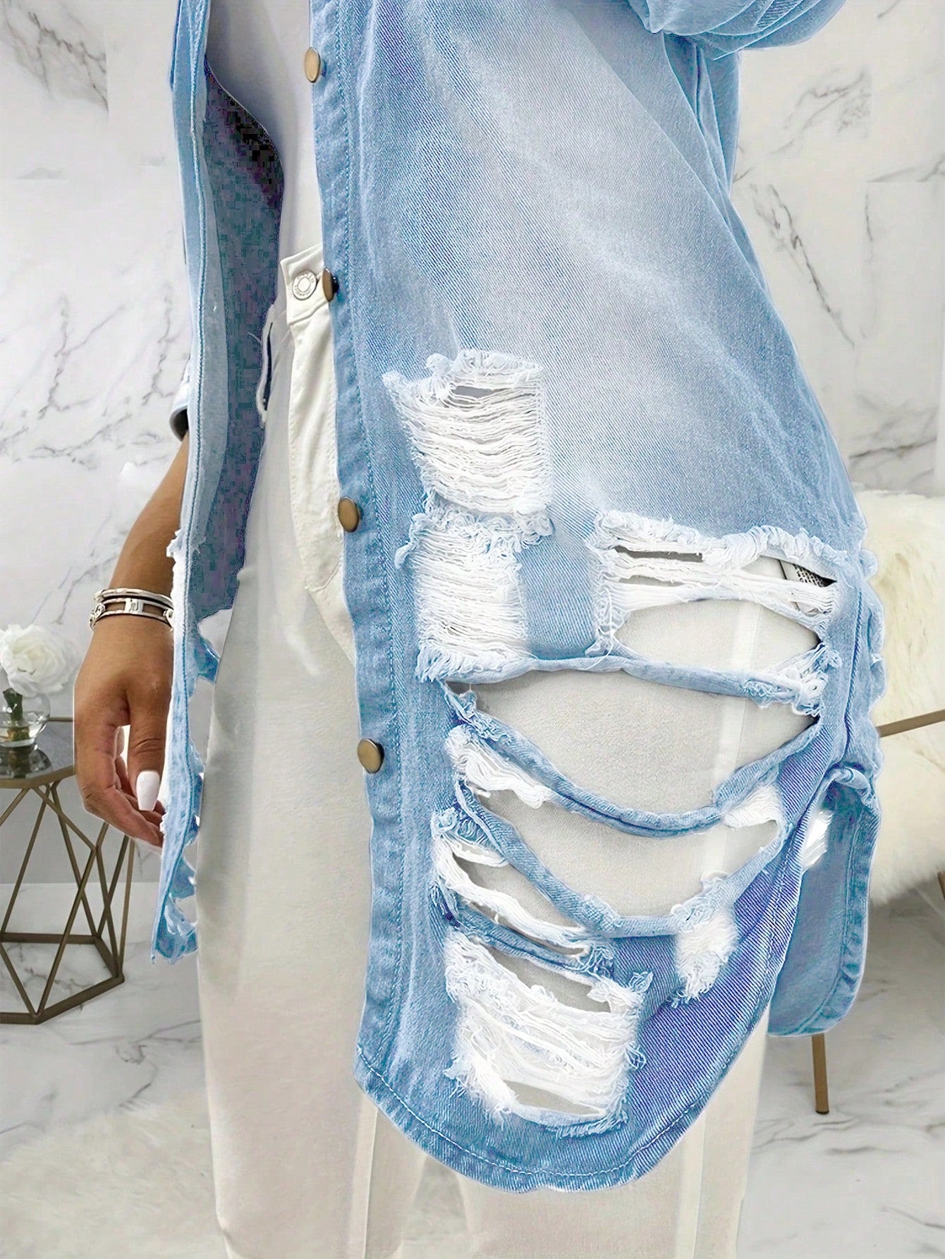 Fall/Winter Coat Ladies Denim Coat Jacket Top