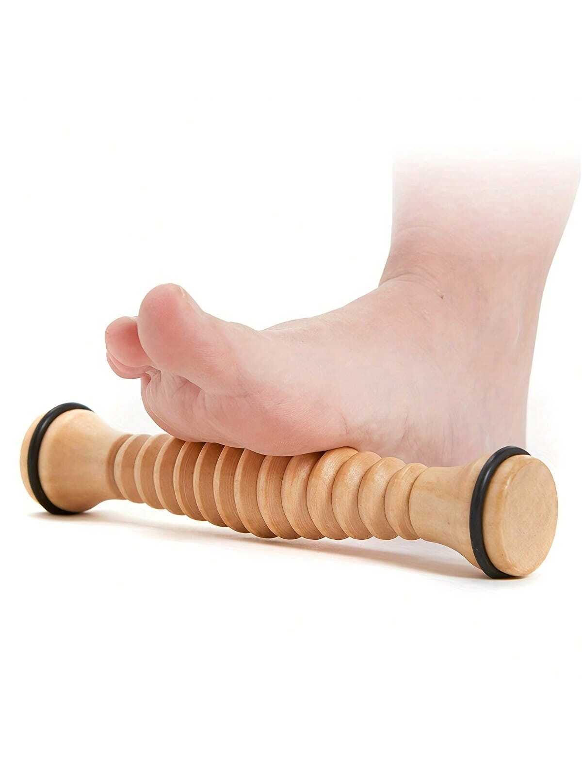 Muscle Bending Relaxation Roller Fascia Massage Stick Yoga Stick Leg Massager Roller Fitness Exercise Solid Wood