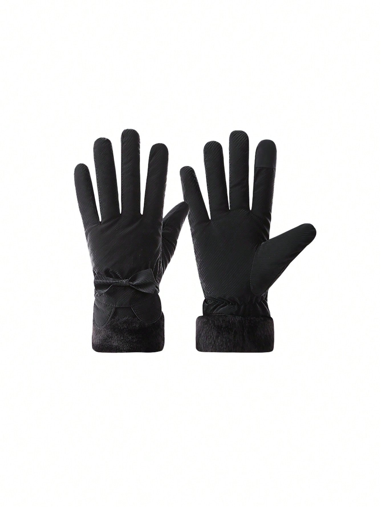 1 Pair Women Winter Warm Gloves, Waterproof