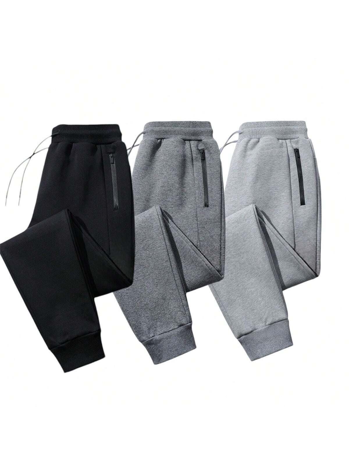 Mens Fleece Joggers 3 Pack Ultra Soft Confort Pack