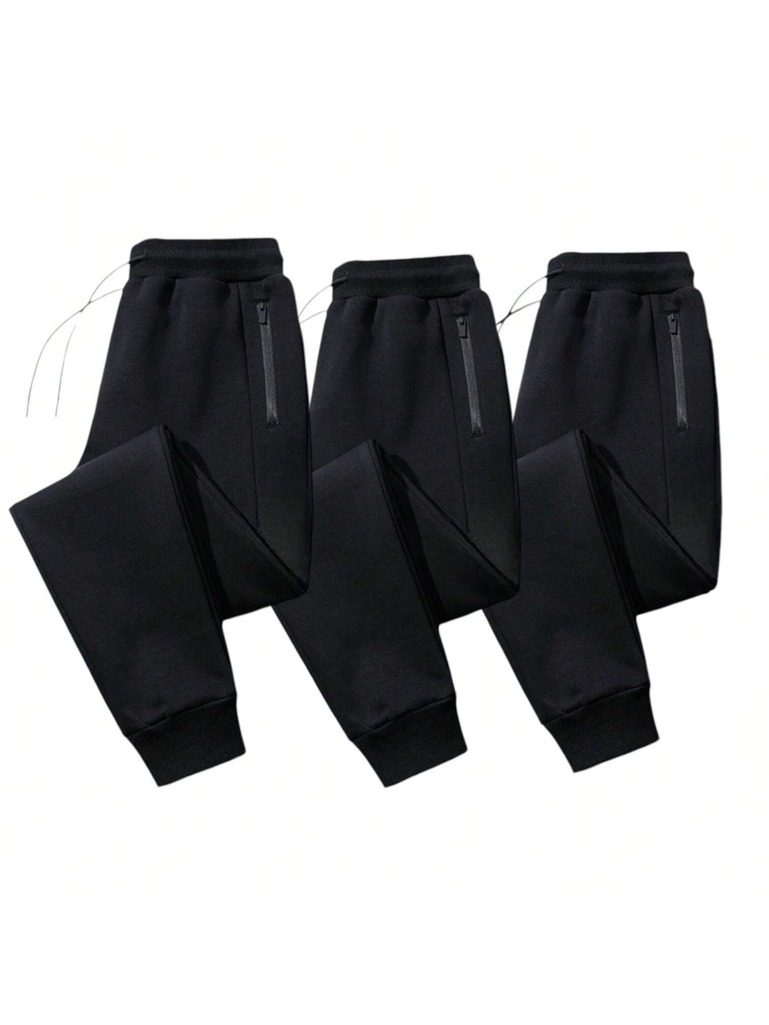 Mens Fleece Joggers 3 Pack Ultra Soft Confort Pack