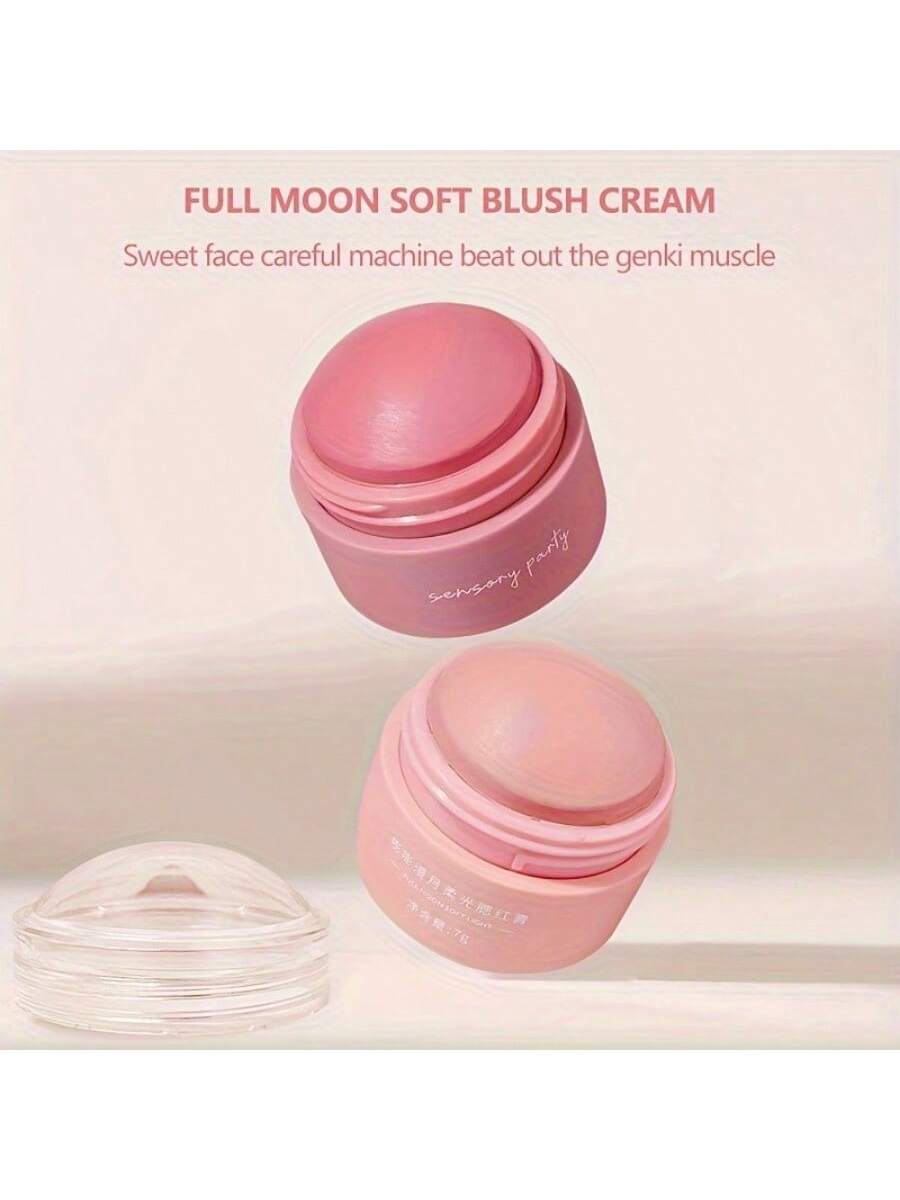 Blush Ball Peach Powder Blush Monochrome Matte Spray Instant Makeup, Suitable For Any Crowd To Enhance Complexion And Make Skin Look Flawless