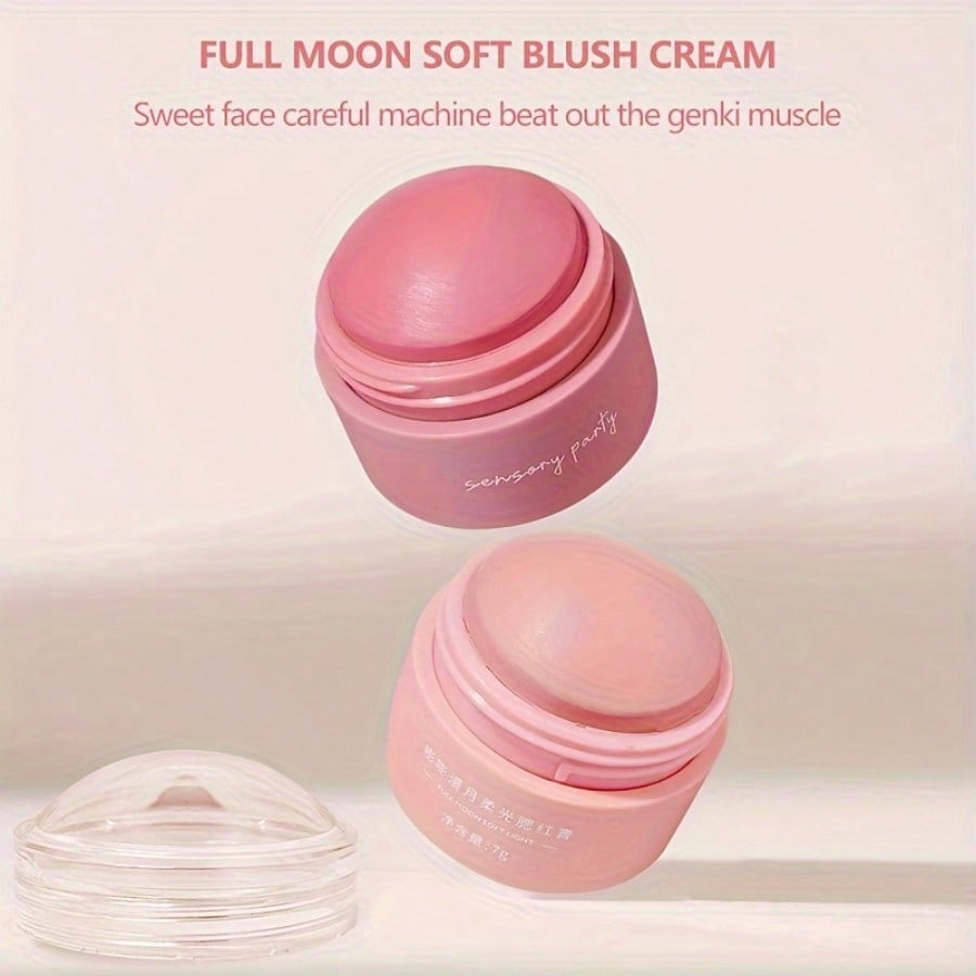 Blush Ball Peach Powder Blush Monochrome Matte Spray Instant Makeup, Suitable For Any Crowd To Enhance Complexion And Make Skin Look Flawless