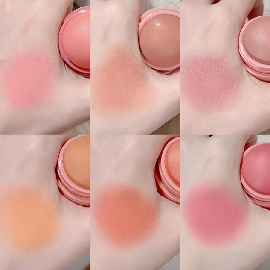 Blush Ball Peach Powder Blush Monochrome Matte Spray Instant Makeup, Suitable For Any Crowd To Enhance Complexion And Make Skin Look Flawless