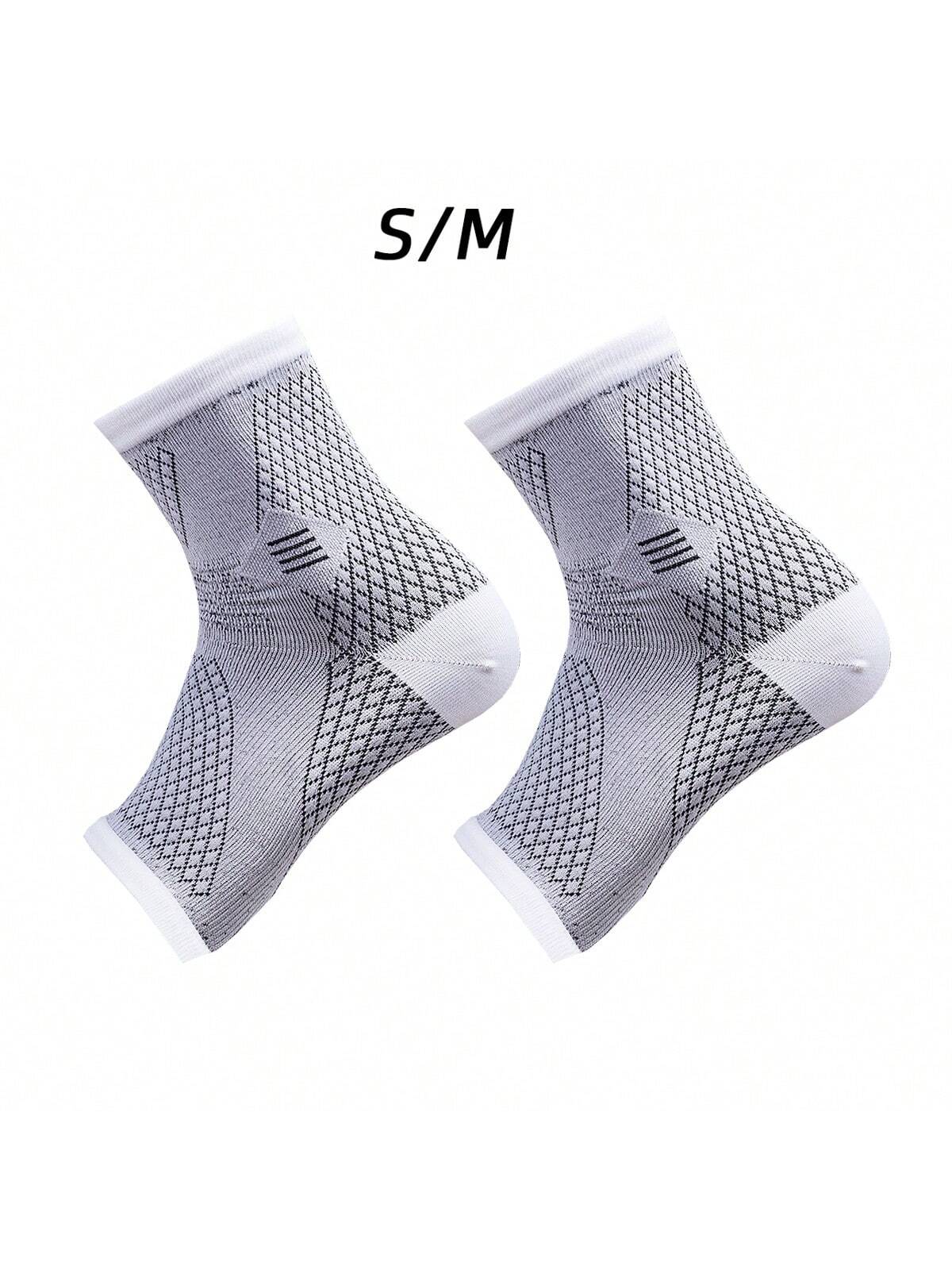 1 Pair Ankle Compression Socks, Breathable Toe-Less Design With Arch Support, For Men And Women, Suitable For Running Fitness Sports