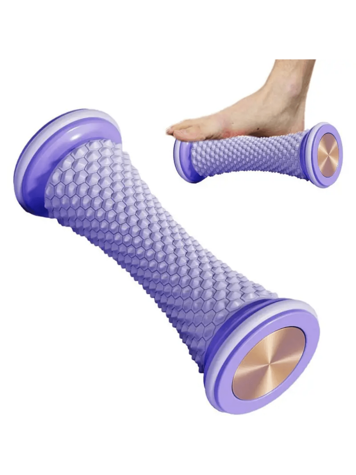 1pc Yoga Massage Ball Foot Roller, Fascia Muscle Tissues Relax Massager, Multi-Function Foot Massage Wheel