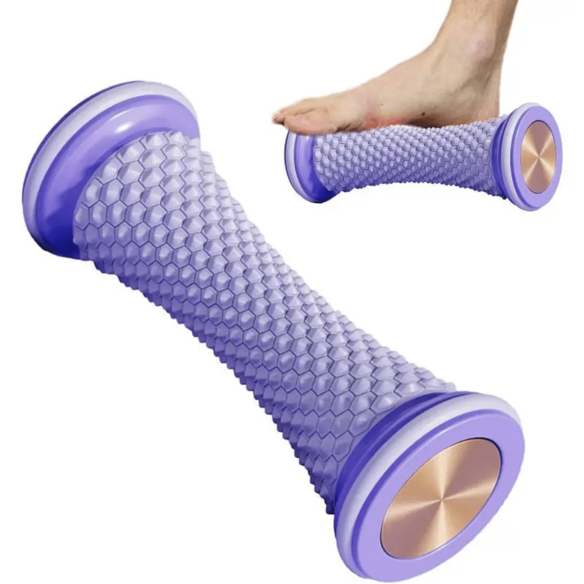 1pc Yoga Massage Ball Foot Roller, Fascia Muscle Tissues Relax Massager, Multi-Function Foot Massage Wheel