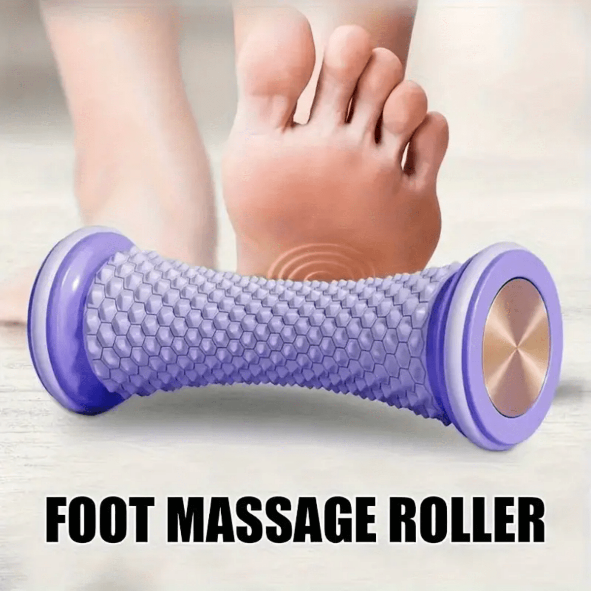 1pc Yoga Massage Ball Foot Roller, Fascia Muscle Tissues Relax Massager, Multi-Function Foot Massage Wheel