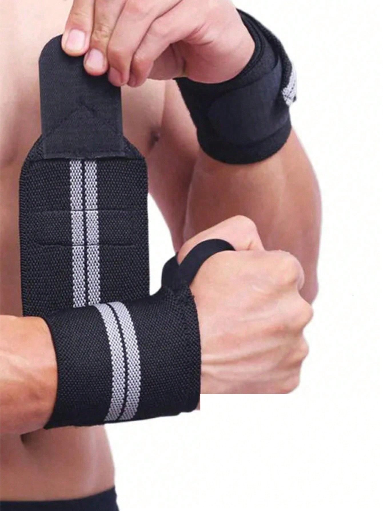 2 pcs Elastic Wrist Wraps, Wrist Support Brace, Wrist Wraps Guard Wrist Band For Gym Weightlifting, Fitness Protection, Barbell Strap