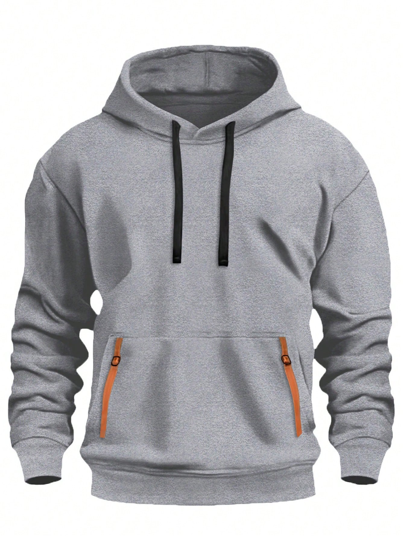 Men's Casual Fleece Hoodie Sweatshirt, Fashion Sports Running Fitness Warm Pullover With Drawstring, Spring/Autumn/Winter