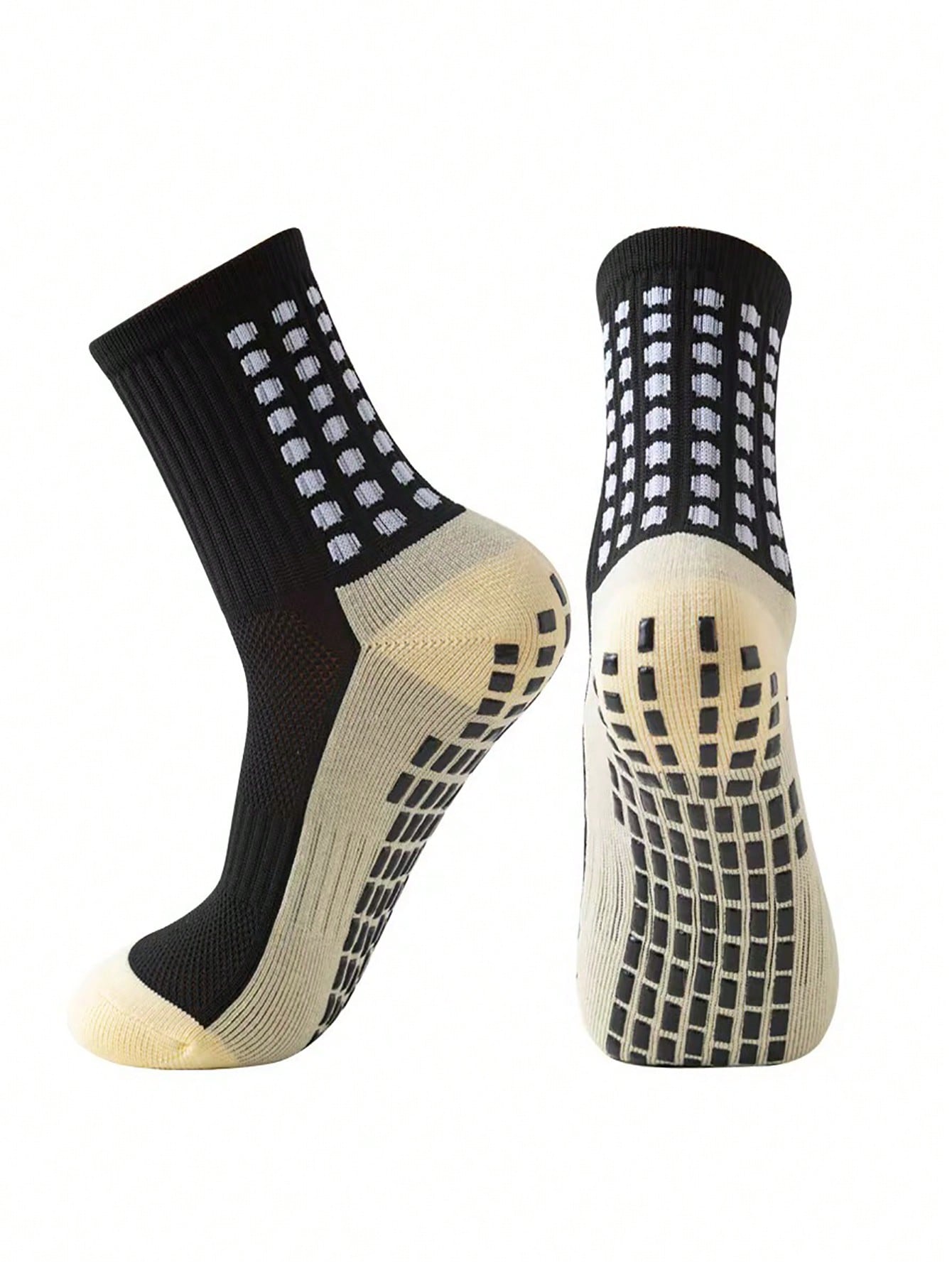 2 Pairs And 1 Pair Of The Most Comfortable Sports Leg Socks, Breathable And Non Slip Silicone Grip, Suitable For Football And Basketball Sports. Suitable For High-Performance Outdoor Sports