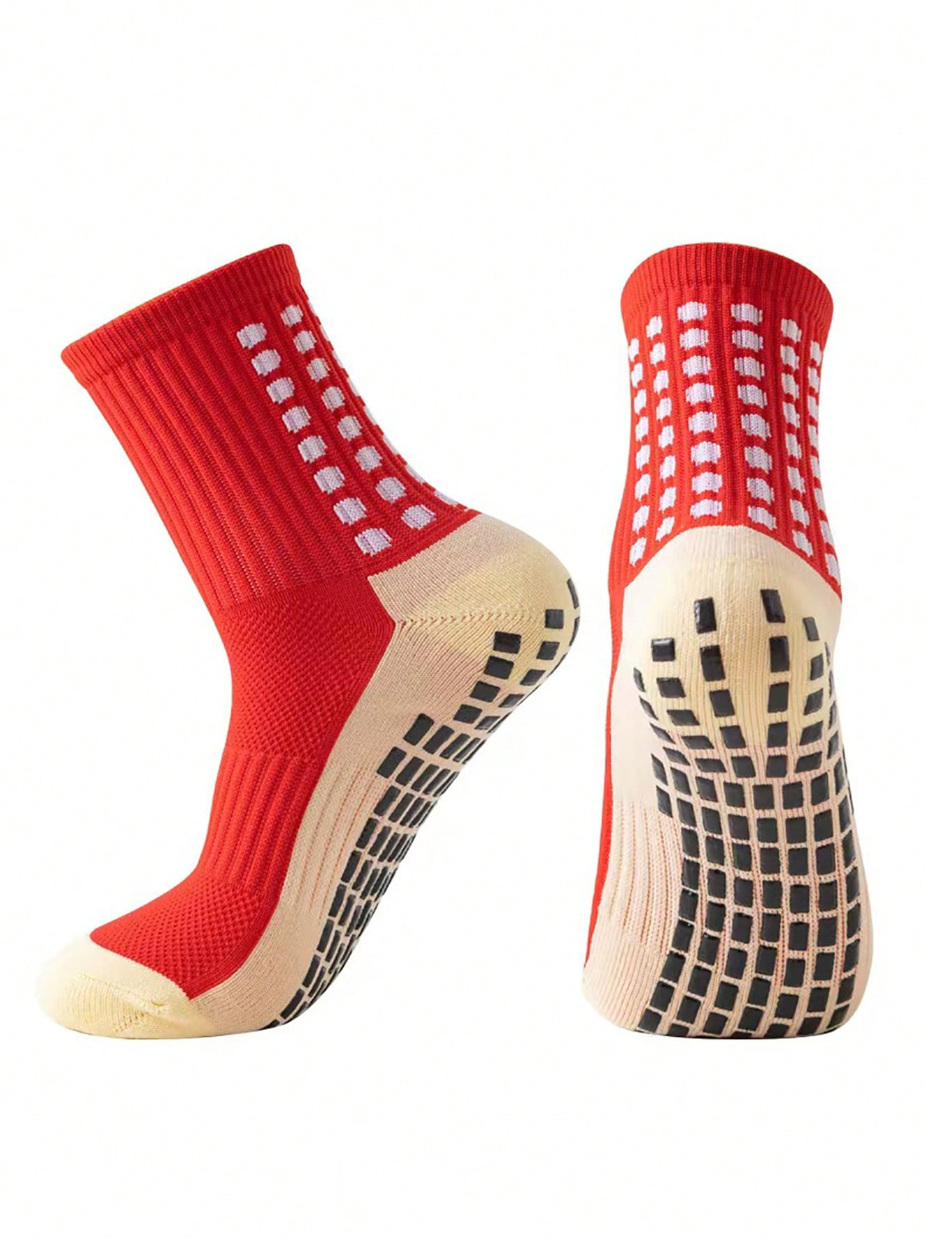 2 Pairs And 1 Pair Of The Most Comfortable Sports Leg Socks, Breathable And Non Slip Silicone Grip, Suitable For Football And Basketball Sports. Suitable For High-Performance Outdoor Sports