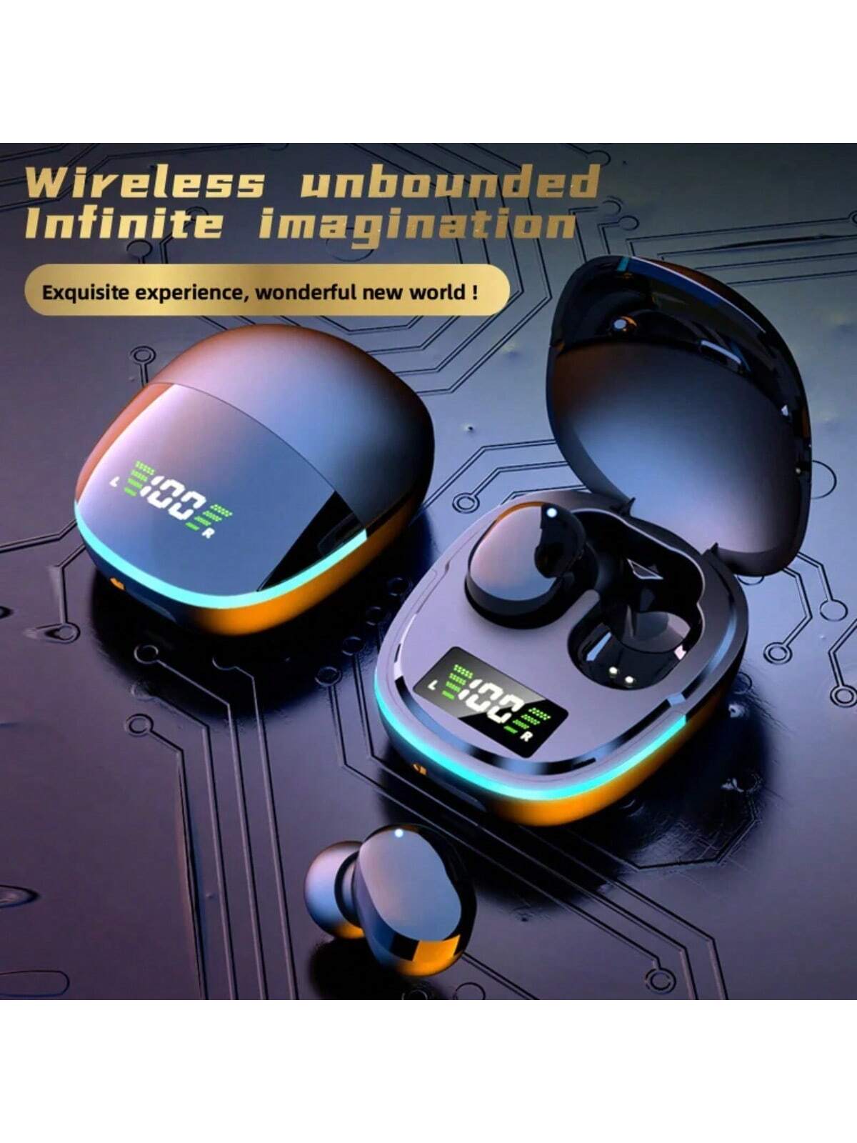 Original G9S Wireless Bluetooth Headset Sports LED Display Earbuds Noise Reduction Fone Bluetooth Earphones Wireless Headphones