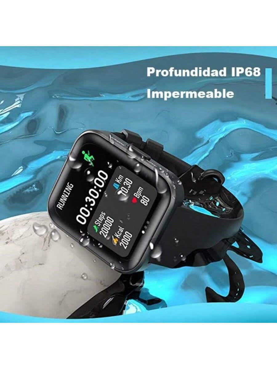 A-TGTGA 2024 New Smartwatches, Fitness Watches, Activity Tracker Smart Watches With IP68 Waterproof, Heart Rate Monitor, Message Notification Sleep Monitor, For Android IOS