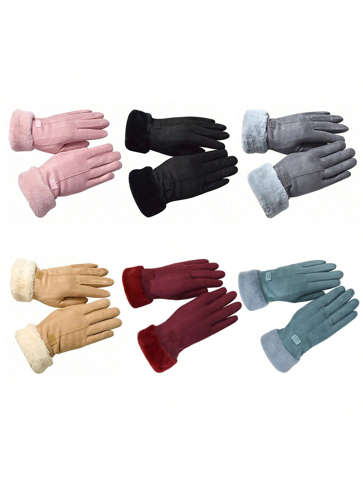 Winter New Women's Warm Fleece Lined Gloves, Windproof Cycling Driving Touchscreen Gloves For Cold Weather Halloween Accessories Winter Gloves