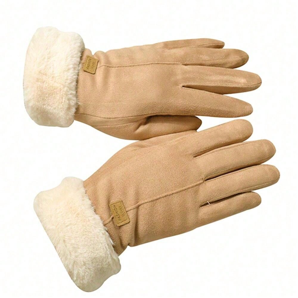 Winter New Women's Warm Fleece Lined Gloves, Windproof Cycling Driving Touchscreen Gloves For Cold Weather Halloween Accessories Winter Gloves