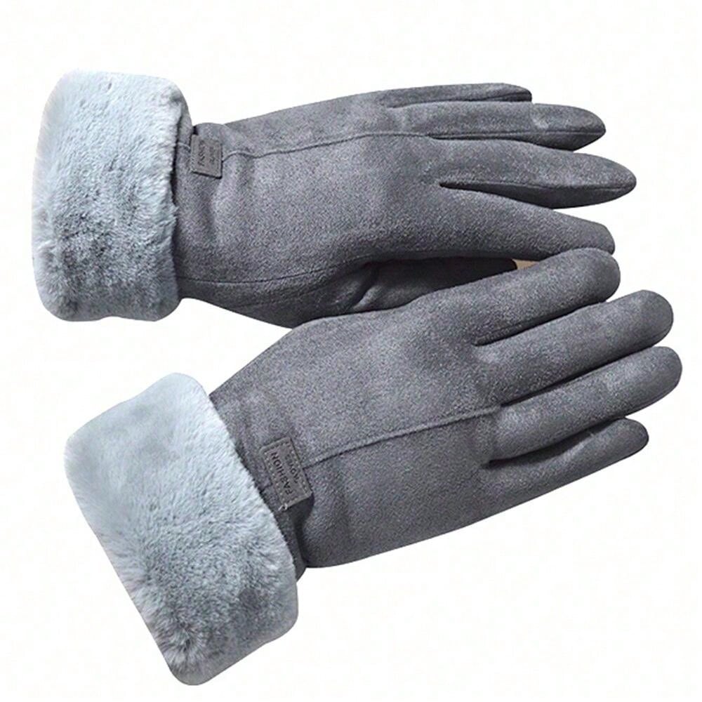 Winter New Women's Warm Fleece Lined Gloves, Windproof Cycling Driving Touchscreen Gloves For Cold Weather Halloween Accessories Winter Gloves