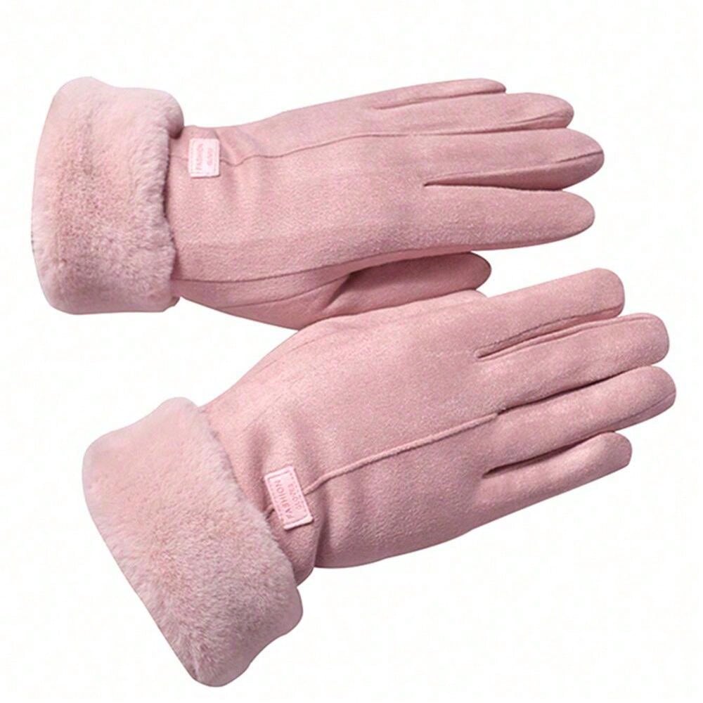 Winter New Women's Warm Fleece Lined Gloves, Windproof Cycling Driving Touchscreen Gloves For Cold Weather Halloween Accessories Winter Gloves