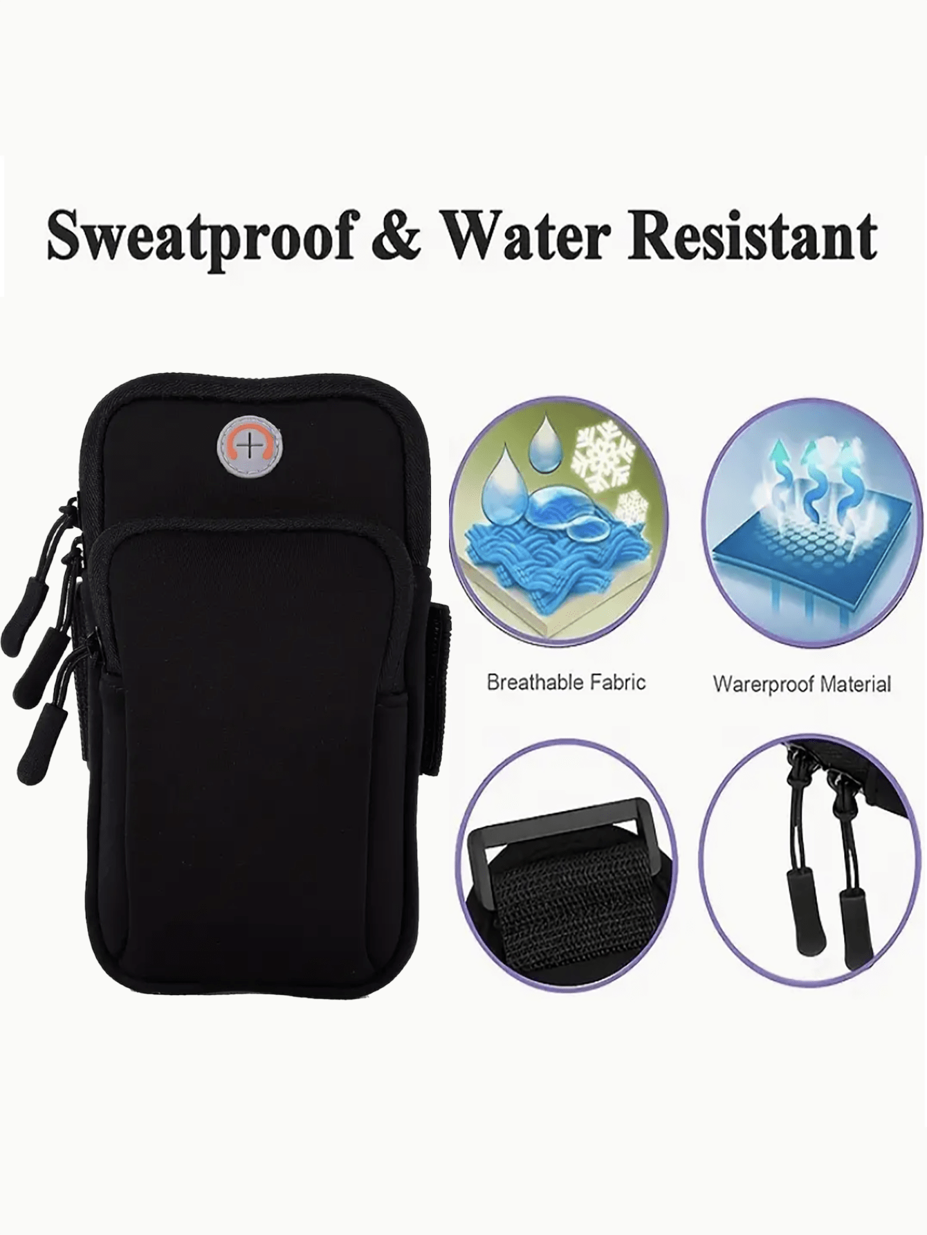 Mobile Phone Bag,Waterproof Running Arm Bag For Men And Women - Securely Holds Mobile Phone And Other Essentials During Outdoor Sports And Fitness Activities