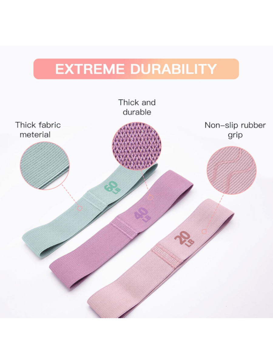 1pc Fabric Resistance Band, Exercise Resistance Band, Butt And Thigh Yoga Pilates Rehab Booty Band, Fitness Elastic Band